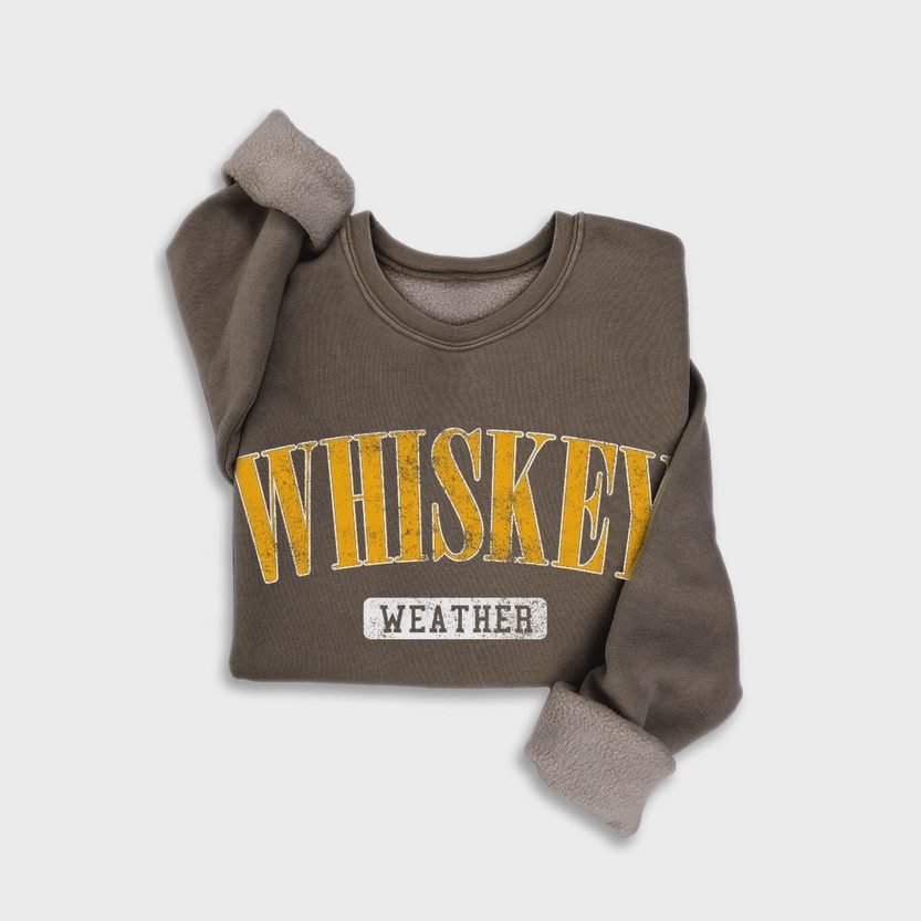 Heart &amp; Love Mineral Brown Whiskey Weather Sweatshirt