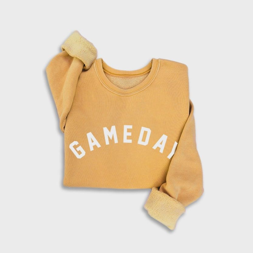 Heart &amp; Love Mineral Yellow Gameday Sweatshirts