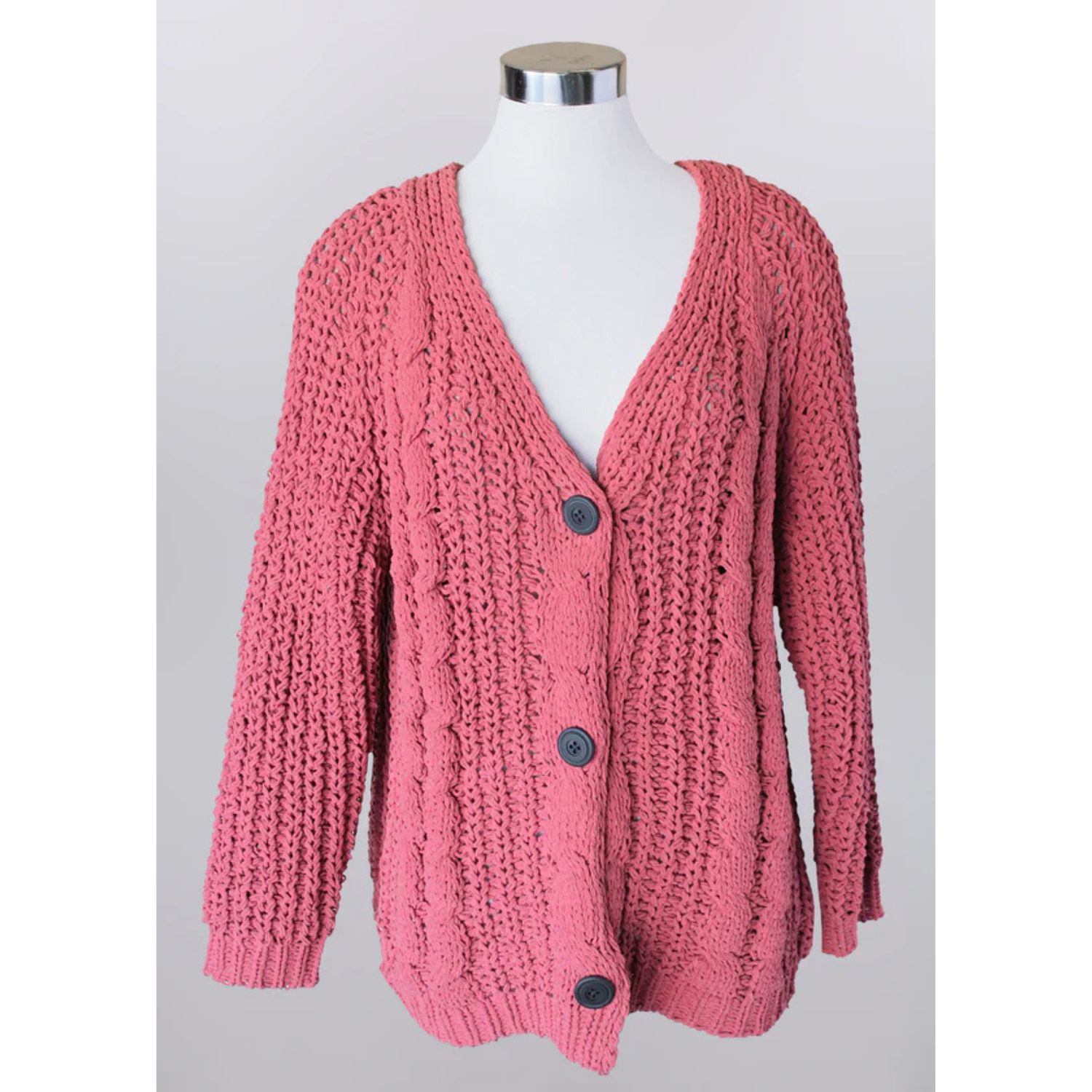 Keren Hart Chunky Knit Cardigan