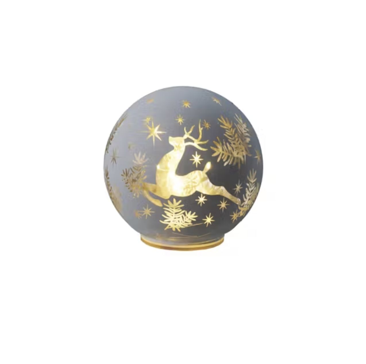 Deer Scene LED Glass Ball