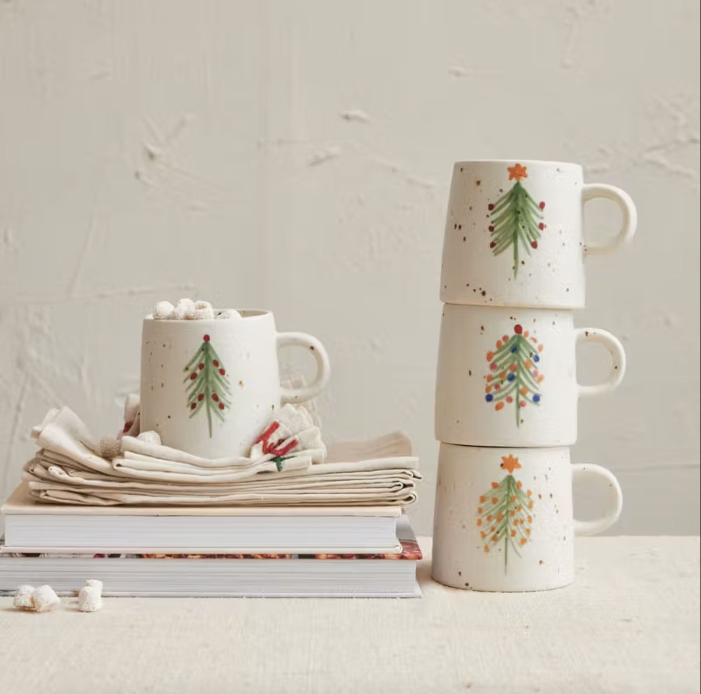 Christmas Tree Stoneware Mug
