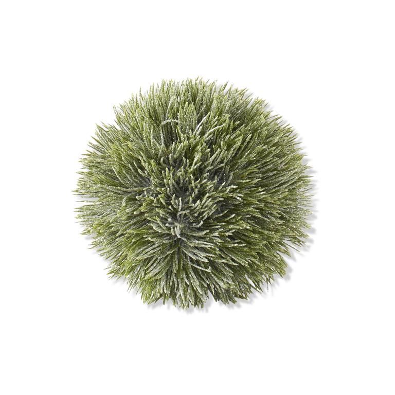 Glittered Snowy Green Pine Ball