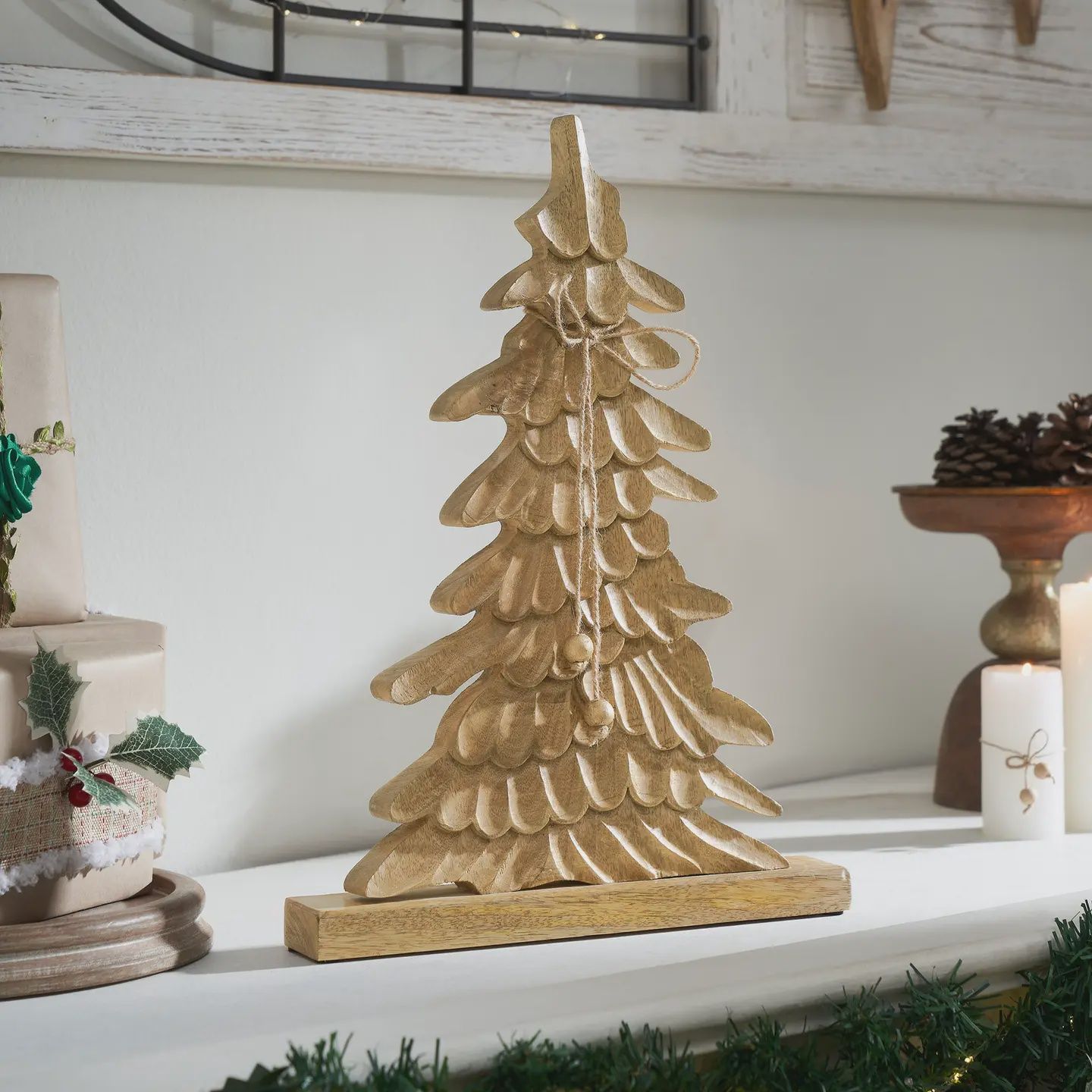 Brush Gold Wooden Tree