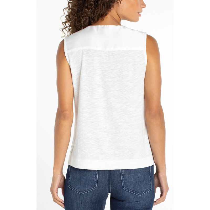 Liverpool Tank V-Neck Sateen Shirt