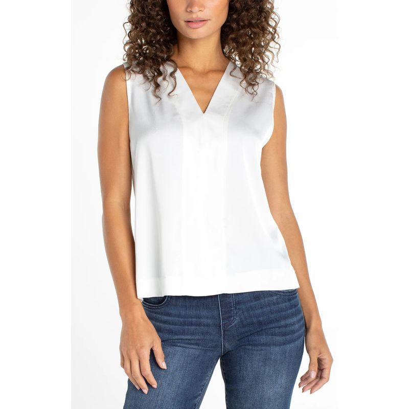 Liverpool Tank V-Neck Sateen Shirt