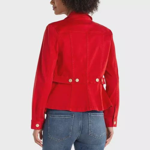 Liverpool Fire Brick Red Peplum Jacket