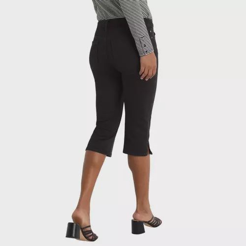 Liverpool Black Capri With Slit