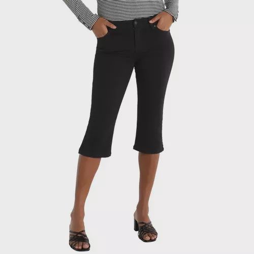 Liverpool Black Capri With Slit