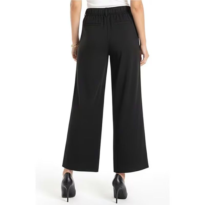 Liverpool Black High Rise Pleated Wide Leg Trouser