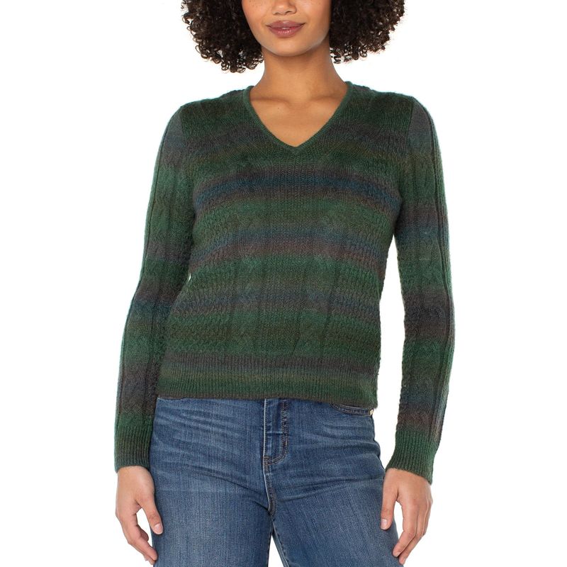 Liverpool Emerald Green Long Sleeve Drop Shoulder Sweater