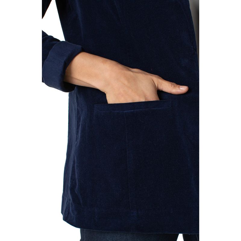 Liverpool Arctic Night Navy Blue Corduroy Boyfriend Blazer