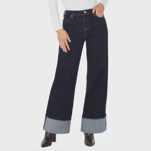 Liverpool Indigo Rinse Morgan Cuffed Jeans