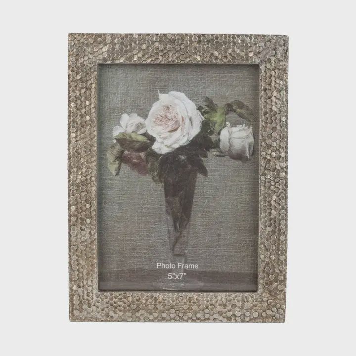 Silver Herringbone 4" x 6" Frame