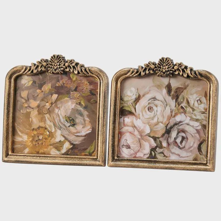 Moody Floral Arched Frame Art