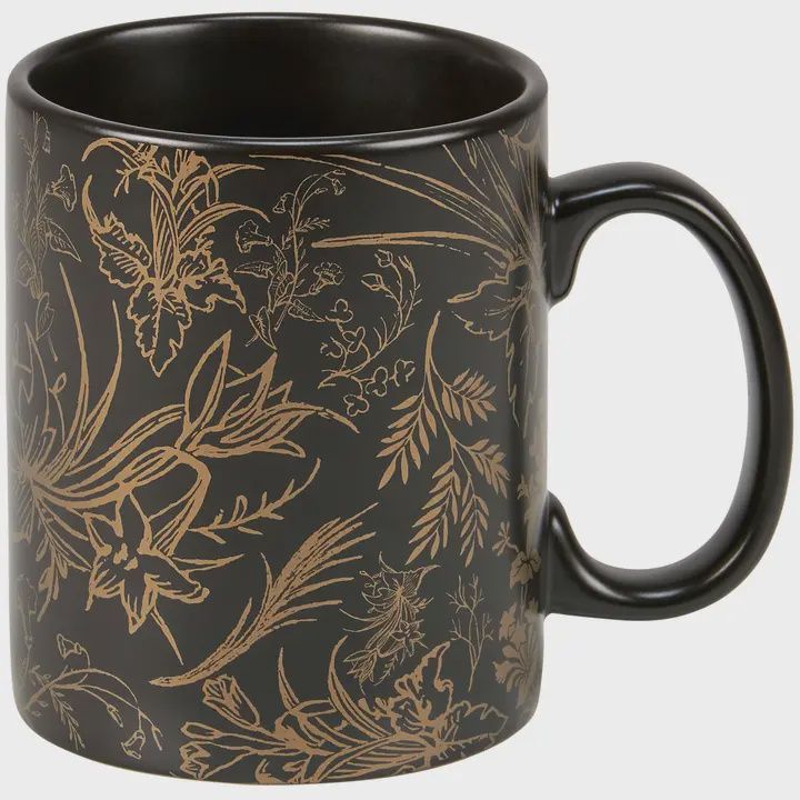 Gold Floral Mug
