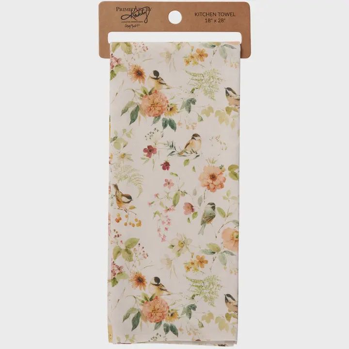 Spring Pattern Kitchen Towels, Type: Chickadee Floral
