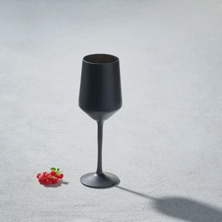 Vikko Black Matte Wine Glass