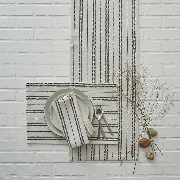 Railroad Striped Table Runner
