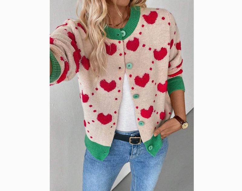 Valentine Day Heart Cardigan