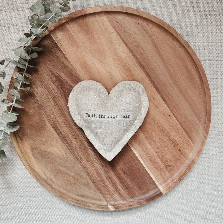 Mini Fabric Religious Hearts