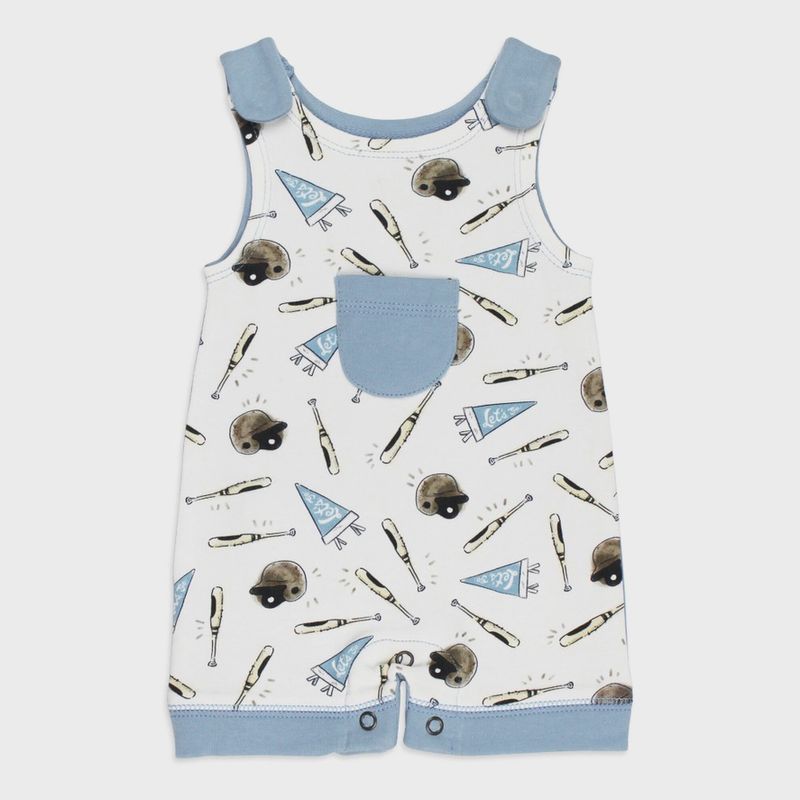 Baseball Blue &amp; White Romper