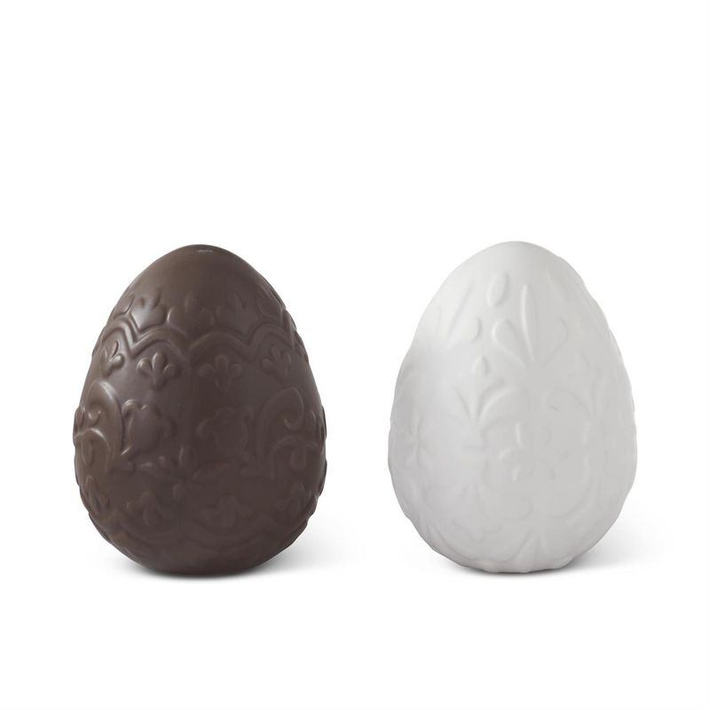 Ceramic Faux Chocolate Easter Eggs