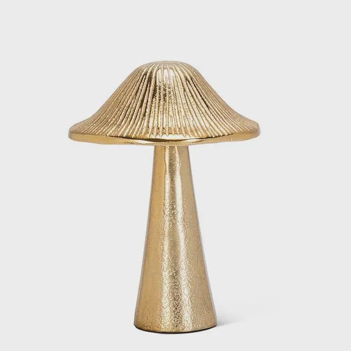 Gold Heavy Ribbed Mushroom Sitter