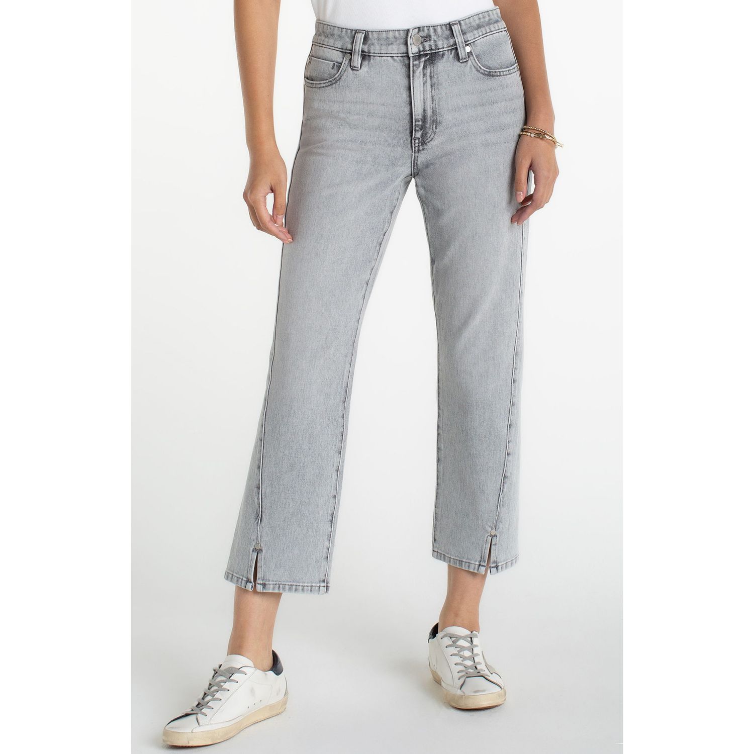 Liverpool Alpine Grey Kennedy Straight Jeans