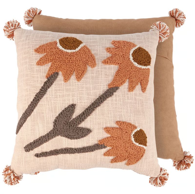 Black Eyed Susan Tufted Pillow