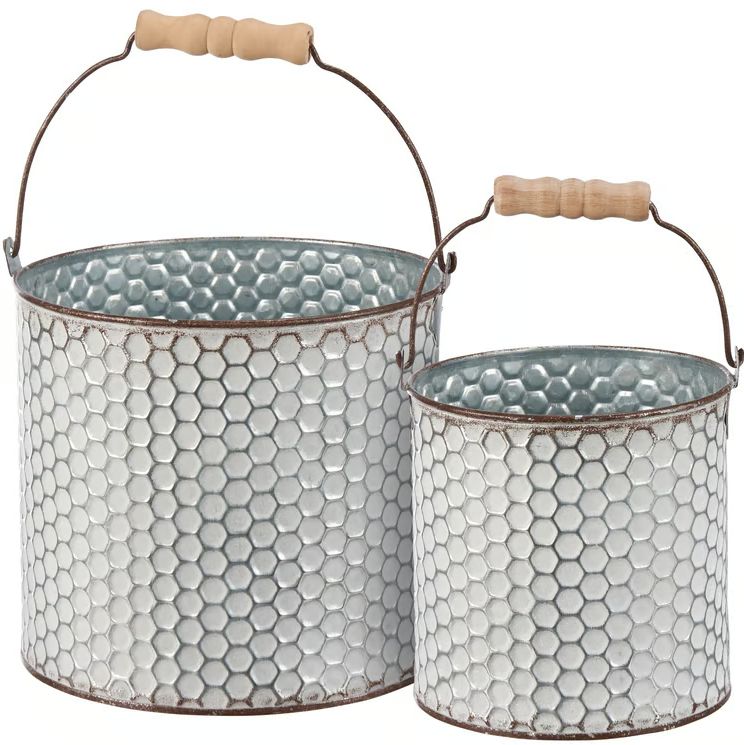 Honeycomb Bucket With Handle Set