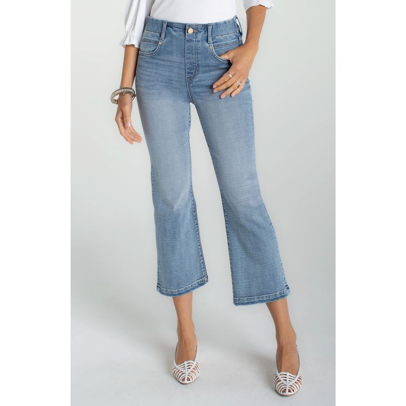 Liverpool Bryce Canyon Gia Glider Crop &amp; Tulip Back Slit Jean