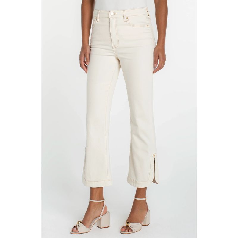 Liverpool Desert Dunes Hannah Tulip Hem Hi-Rise Crop Flare Jean