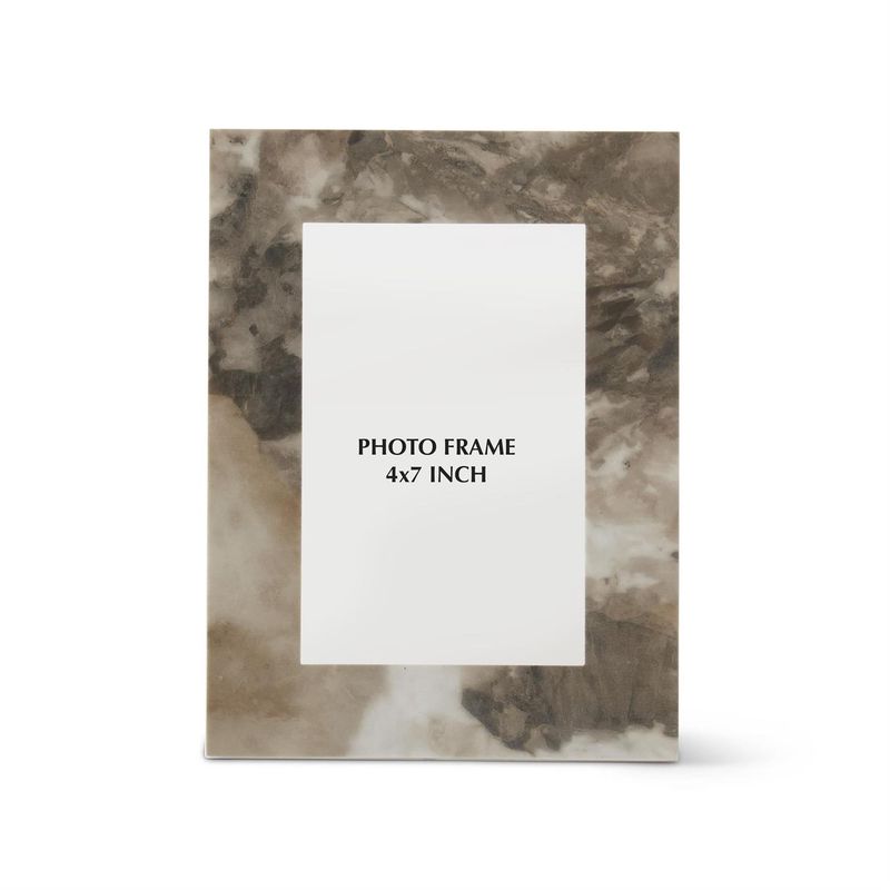 8" Grey Cream &amp; Black Slate Photo Frame