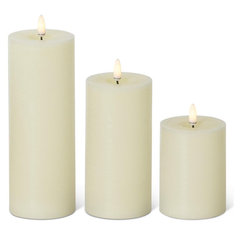 Skinny LED Pillar Touch On/Off Candles