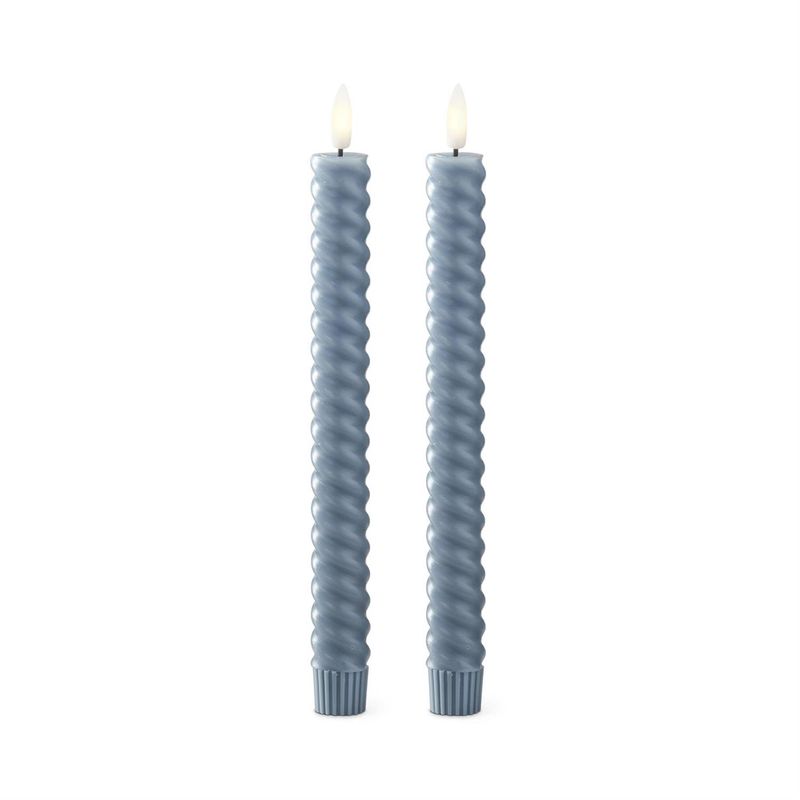 LED Set Of 2 Taper Candles