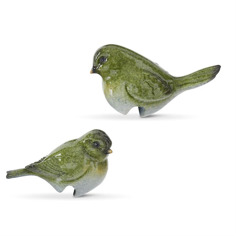 Green Bird Pot Hanger Figure