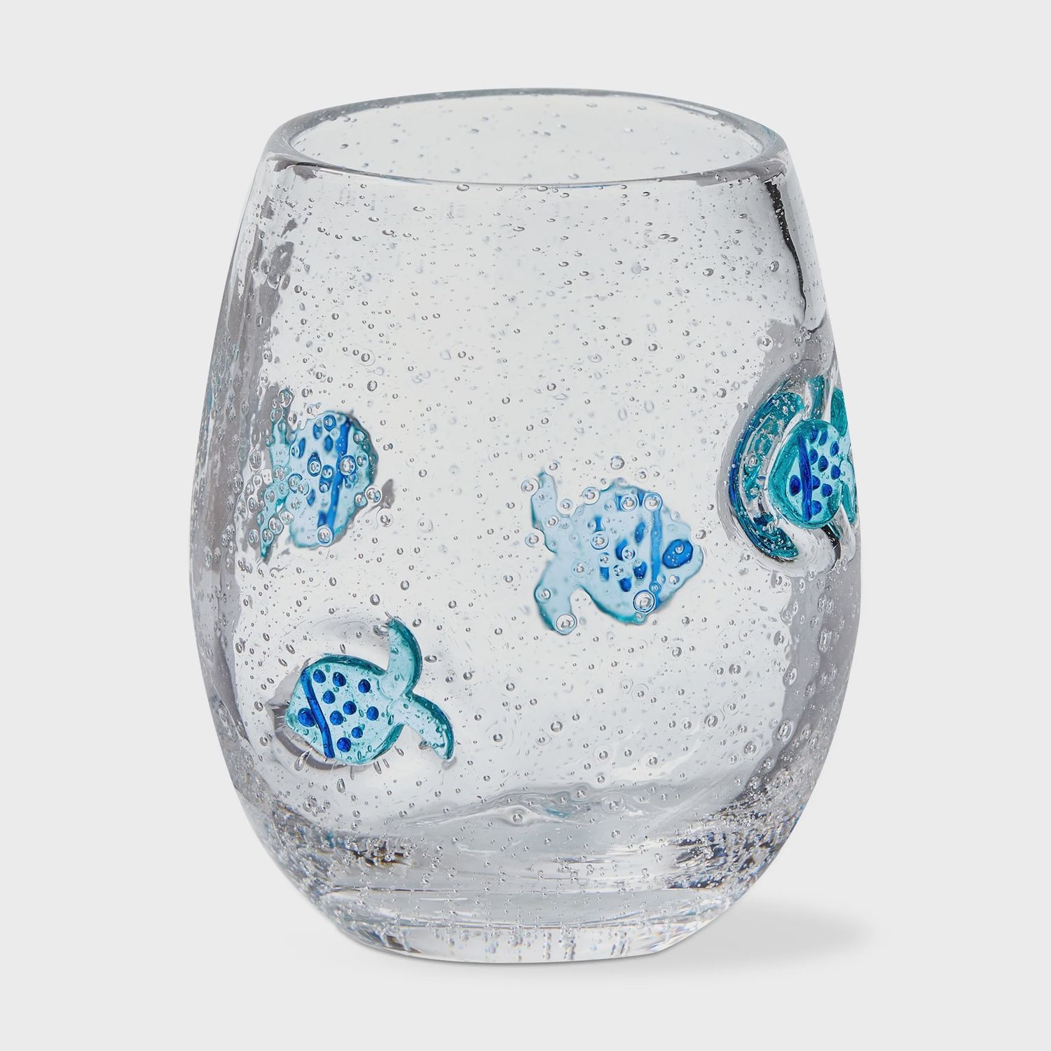 Summer Icon Glassware, Type: Fish Bubble Glass Stemless Wine