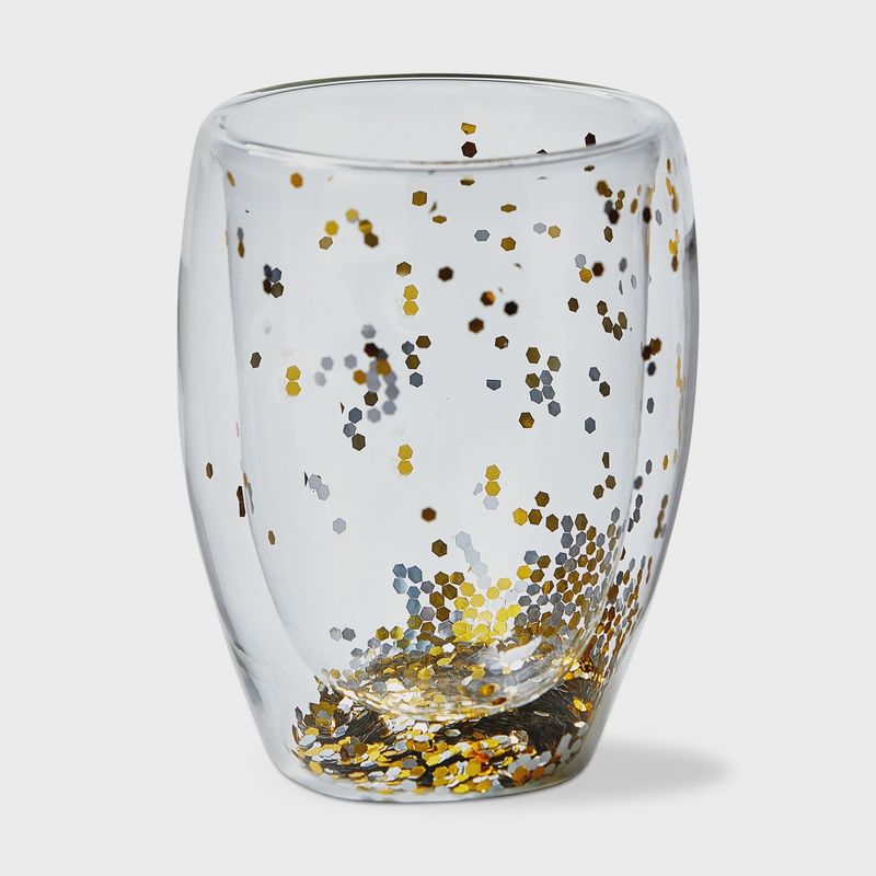 Confetti Double Wall Stemless Wine Glass
