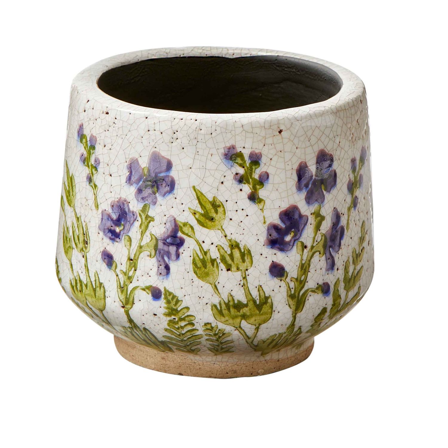 Wild Flower Footed Planter, Size: Small