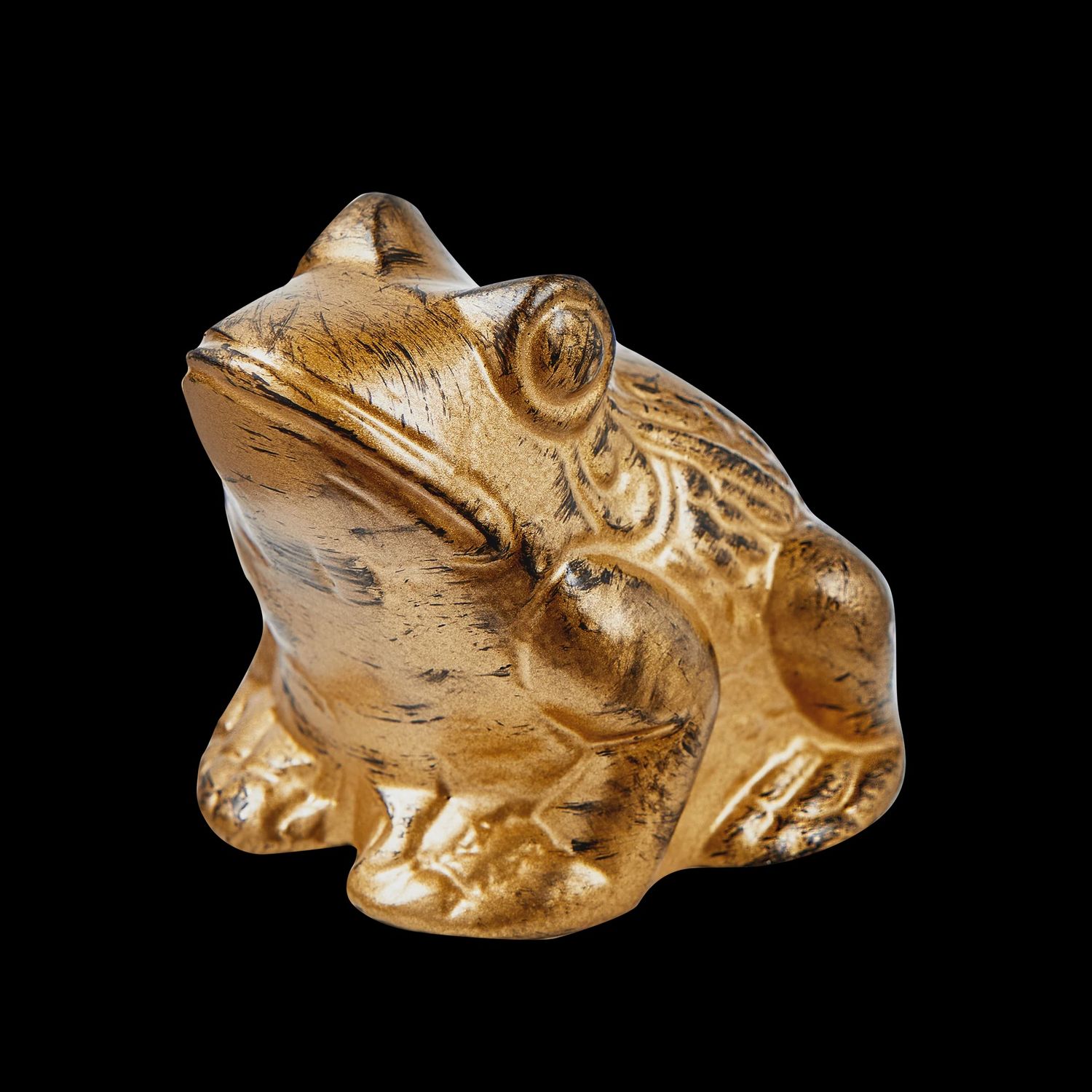 Bronze Frog Garden Decor