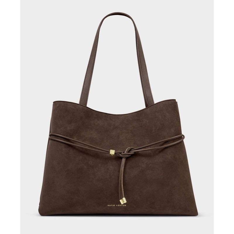 Katie Loxton Bitter Chocolate Suedette Lori Tote Bag