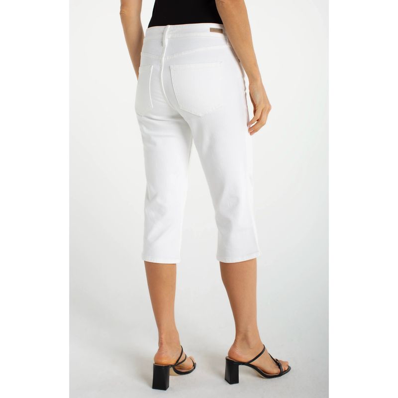 Liverpool Bright White Slit Capris