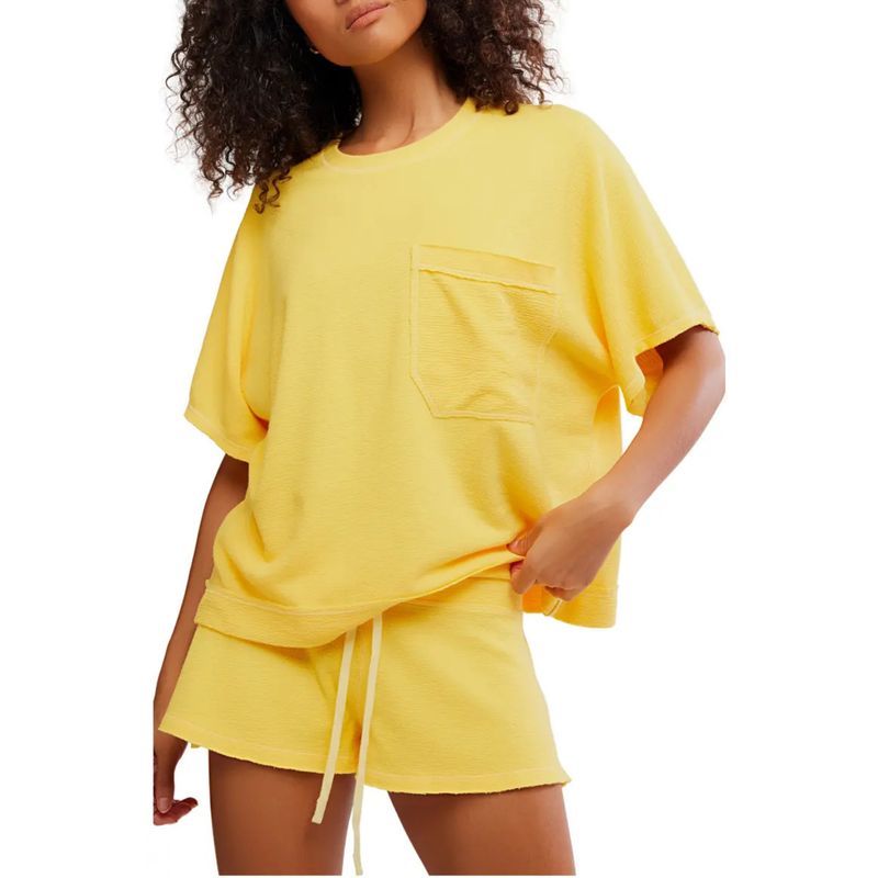 Free People Staycation Banana Citrus Sleep Tee