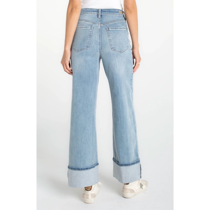 Liverpool Morgan Rincon Beach High Rise Cuffed Wide Leg Jeans