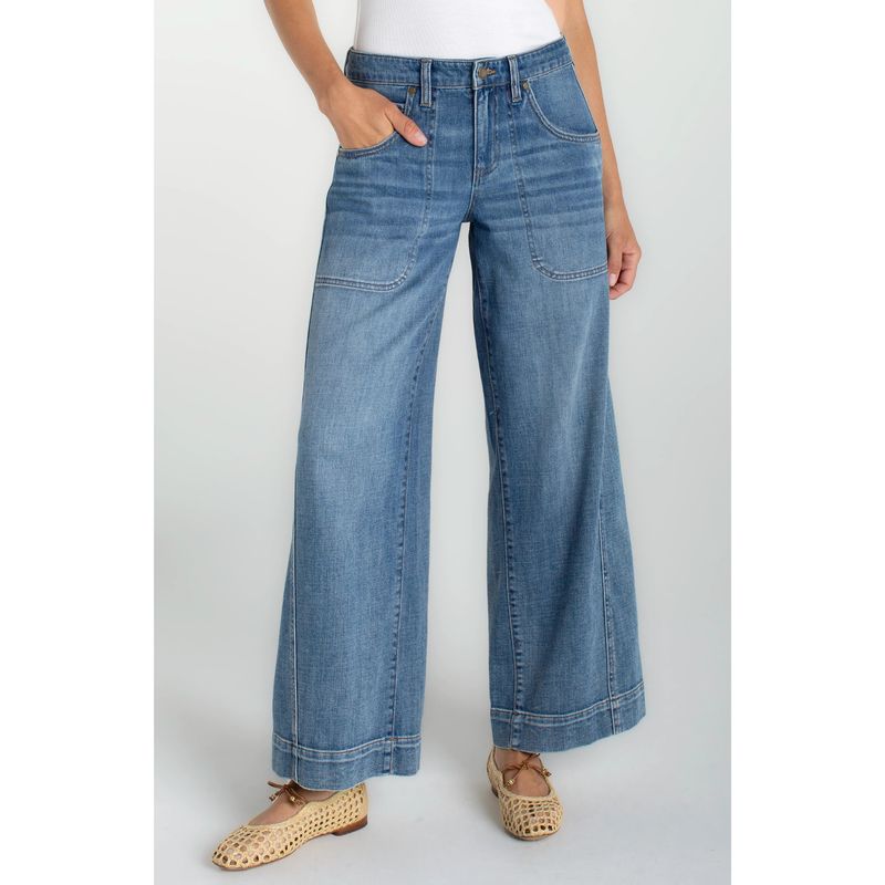 Liverpool Culver City Stride Wide Leg Utility Jeans