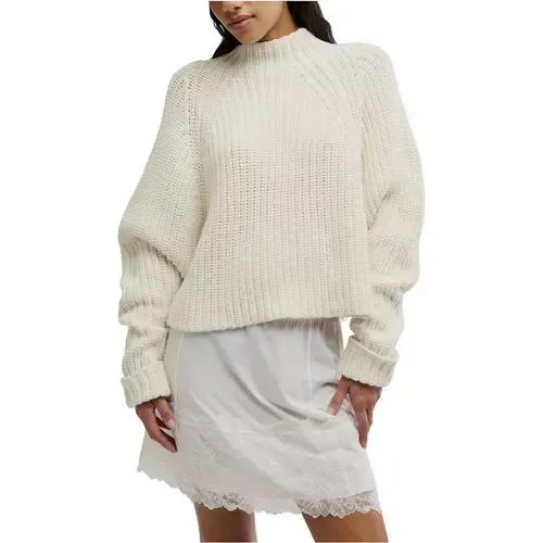 Free People Ivory Low Tide Pullover Sweater