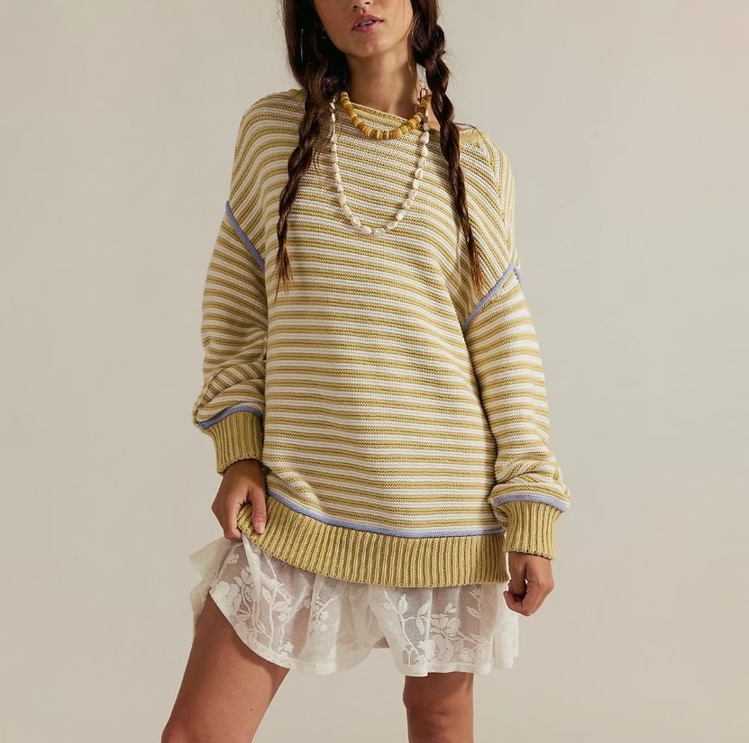 Free People Sand Asher Pullover Sweater
