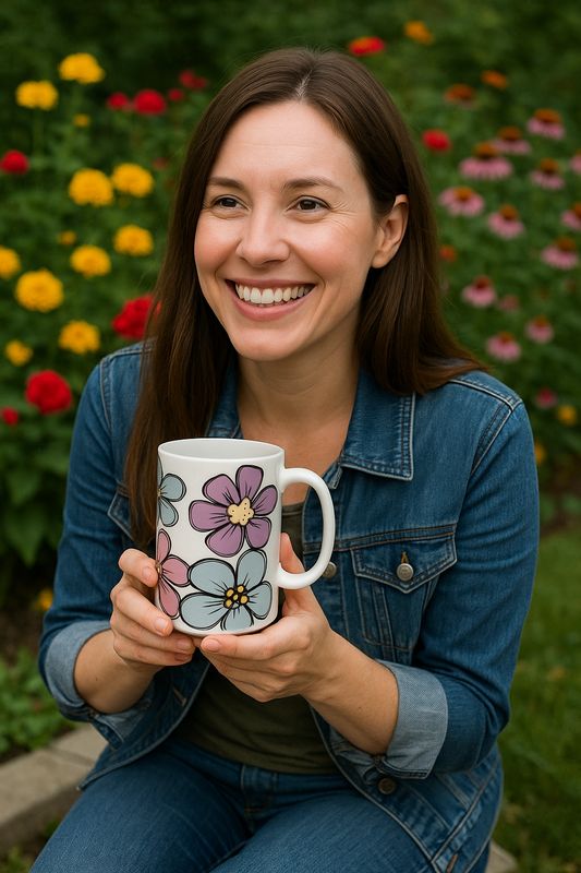 Bold Flowers Mug
