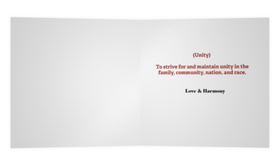 Kwanzaa Celebration. Day 1 Umoja = (Unity)