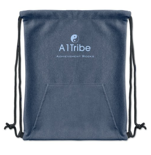Pull-string Soft Denim PE-style backpack.